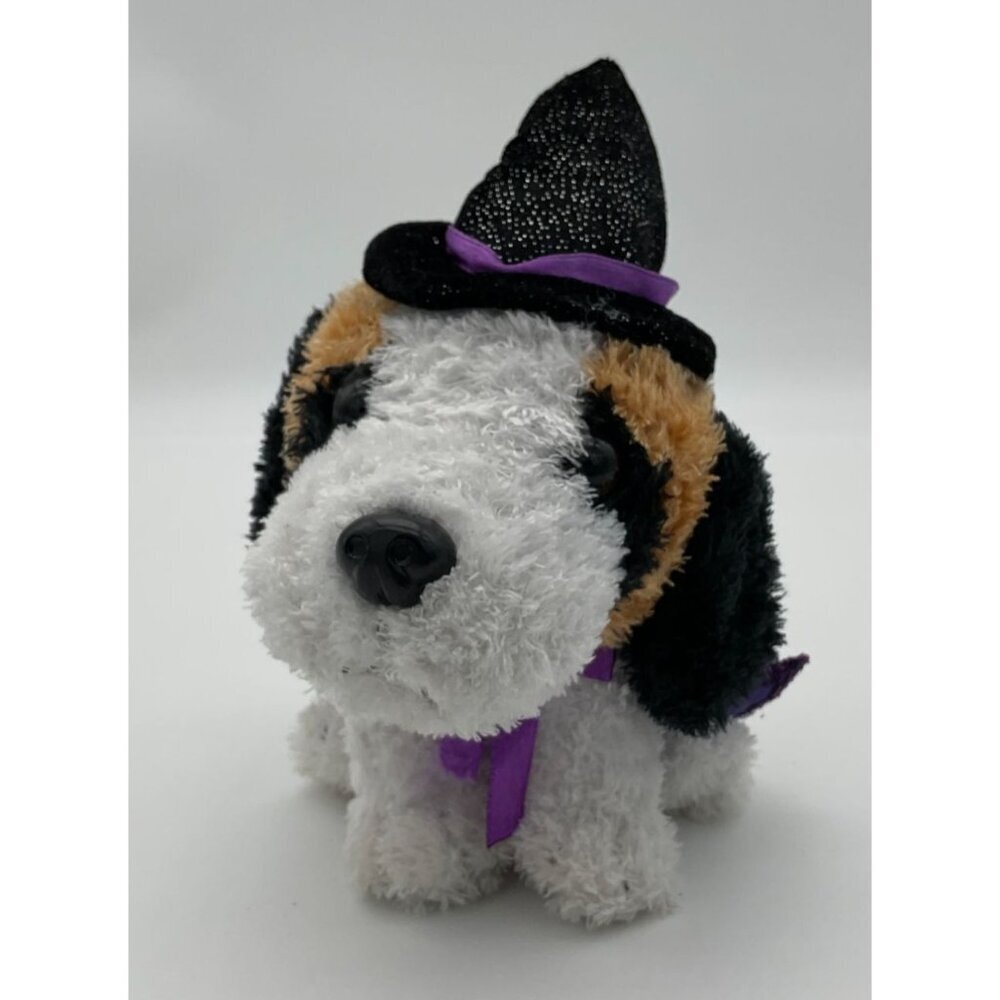 Plush Pals Puppy Dog Witch Costume Hat & Cape 6 in Halloween Stuffed Animal